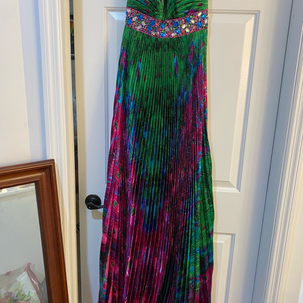Peacock gown
